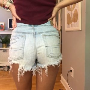 American Eagle Distressed Festival Shorts